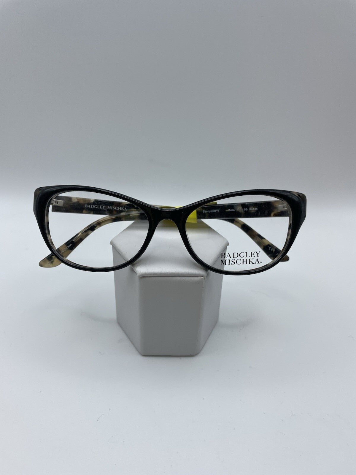 Badgley Mischka Brand Dora Model 52 Eye Ebony NEW