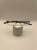 Nike Flexon Brand 4211 Model 54 Eye Gun Metal/Red Color NEW