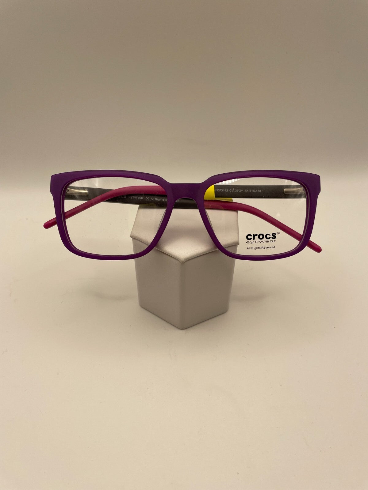 CROCS Eyewear Brand CF3143 Model 52 Eye Purple NEW