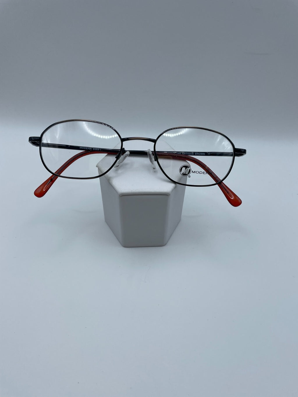 Modern Optical Brand Swift Model 50 Eye Antique Brown NEW