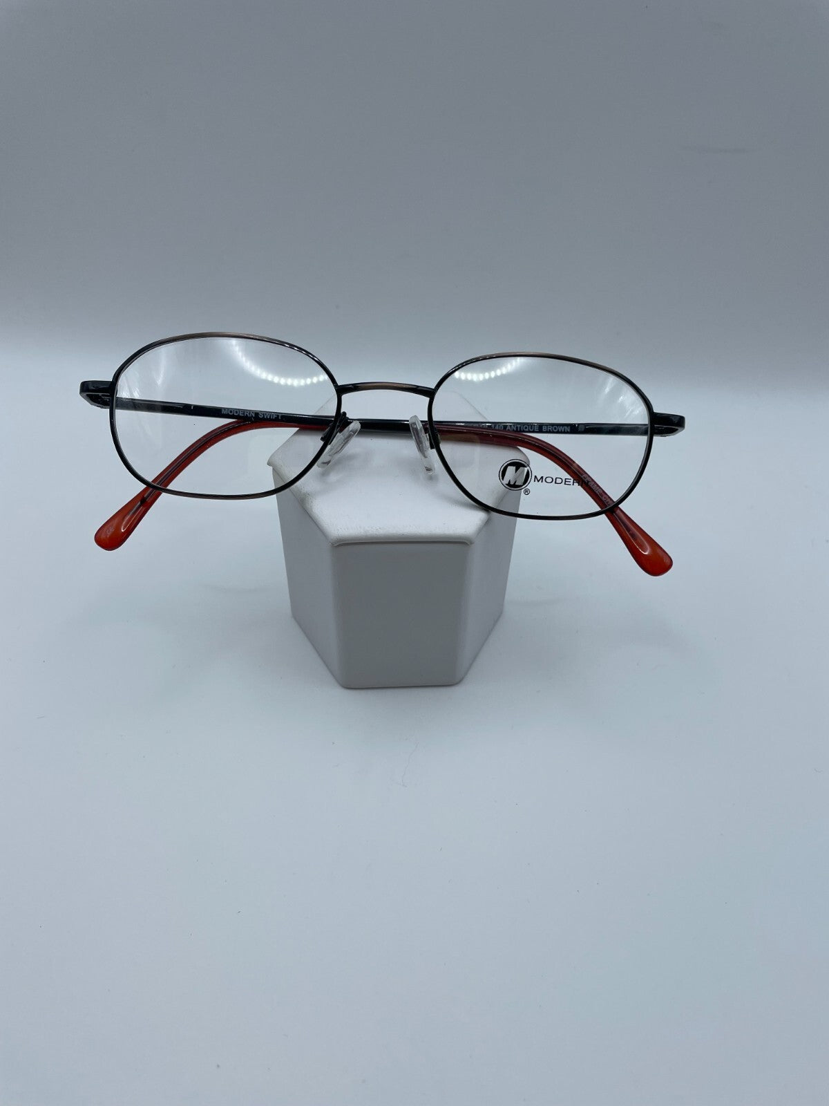 Modern Optical Brand Swift Model 50 Eye Antique Brown NEW