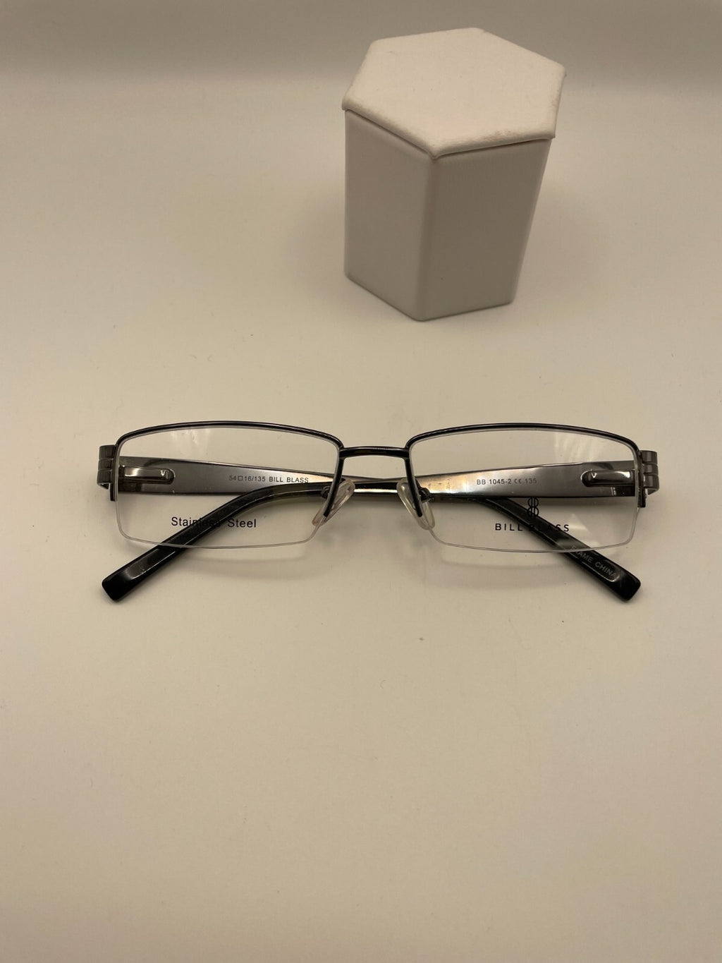 Bill Blass Brand BB 1045-2 Model 54 Eye Matte Gunmetal NEW