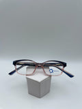 Modern Optical Brand Bashful Model 42 Eye Blue Rose NEW
