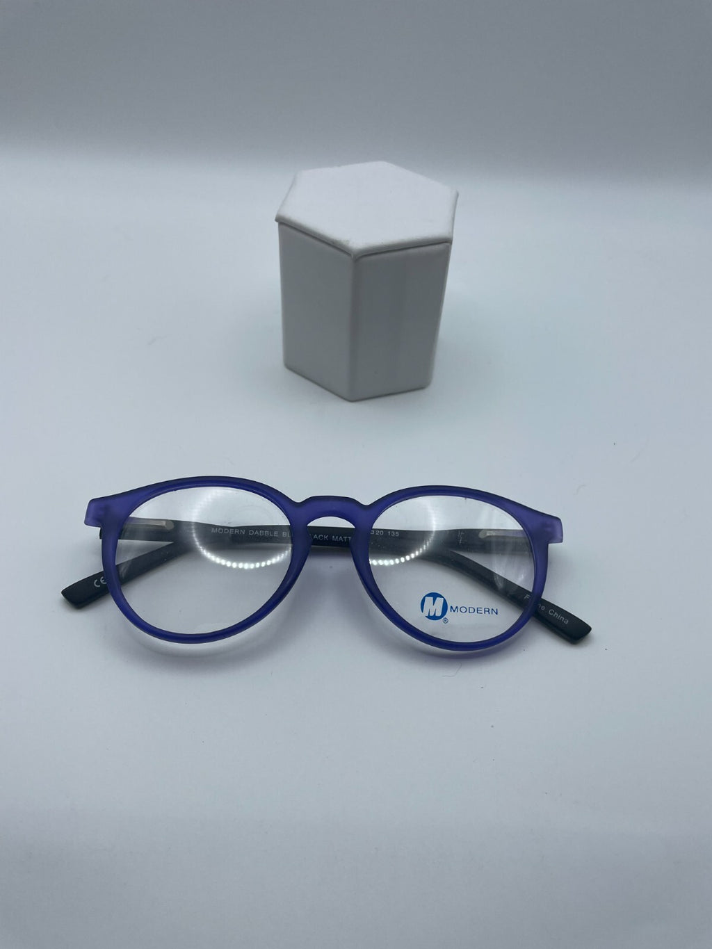 Modern Optical Brand Dabble Model 45 Eye Black/Blue Matte NEW