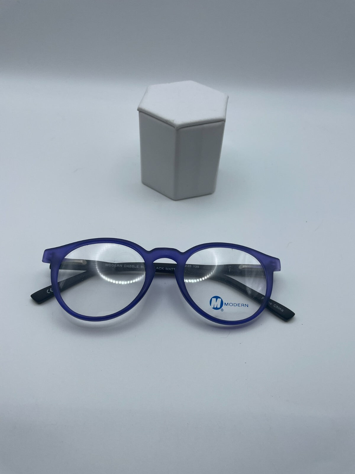 Modern Optical Brand Dabble Model 45 Eye Black/Blue Matte NEW