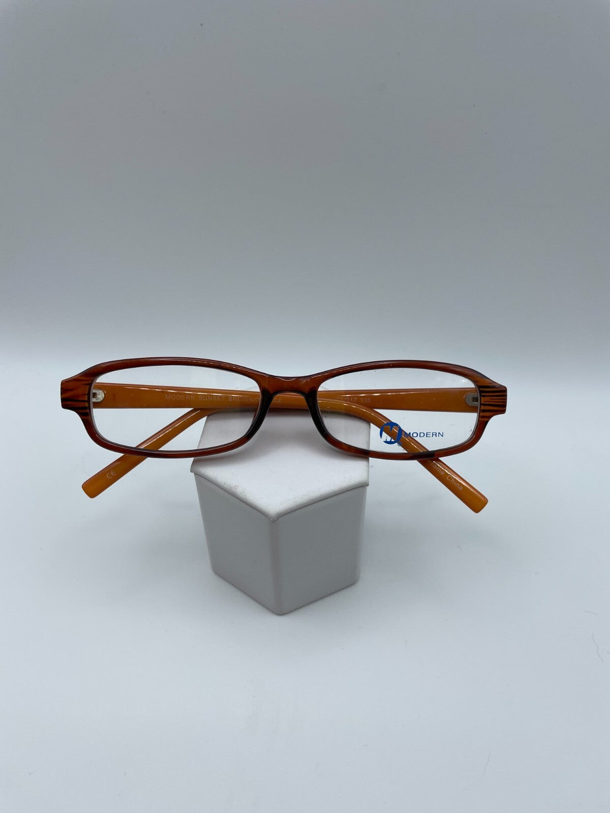 Modern Optical Brand Sunset Model 51 Eye Brown/Orange NEW