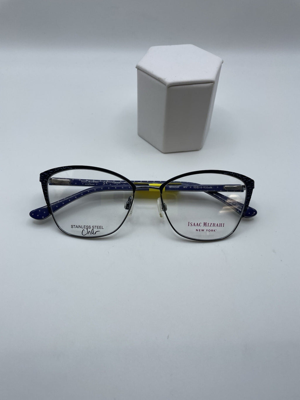 Isaac Mizrahi Brand IM30044 Model 52 Eye Navy NEW