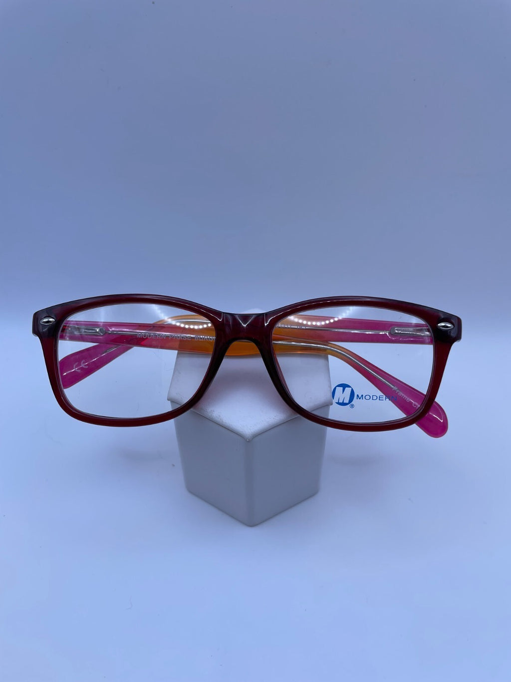 Modern Optical Brand Phase Model 52 Eye Burgundy NEW