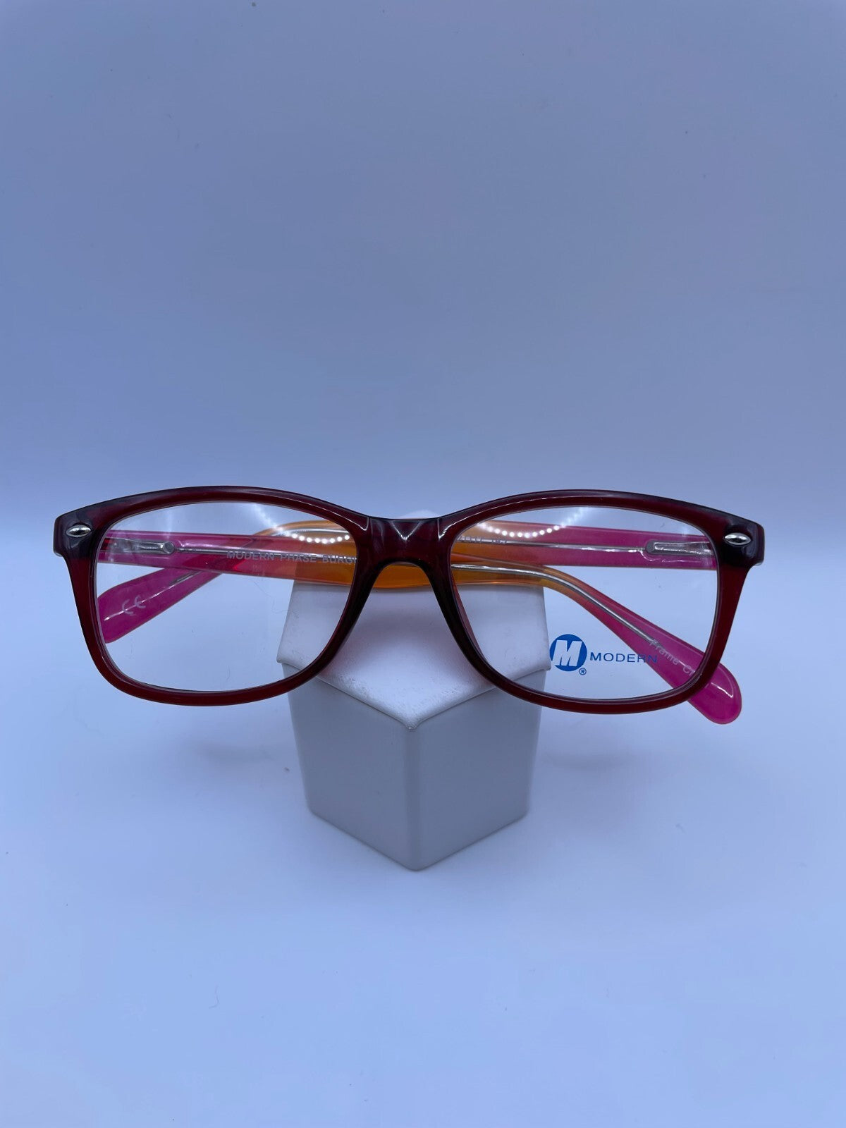 Modern Optical Brand Phase Model 52 Eye Burgundy NEW