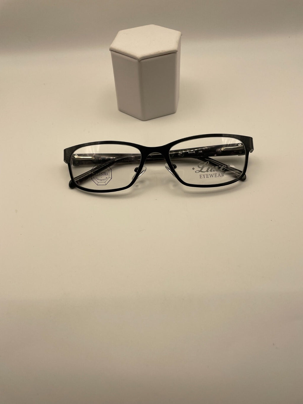 Luxe Eyewear Brand 348 Model 53 Eye Black NEW
