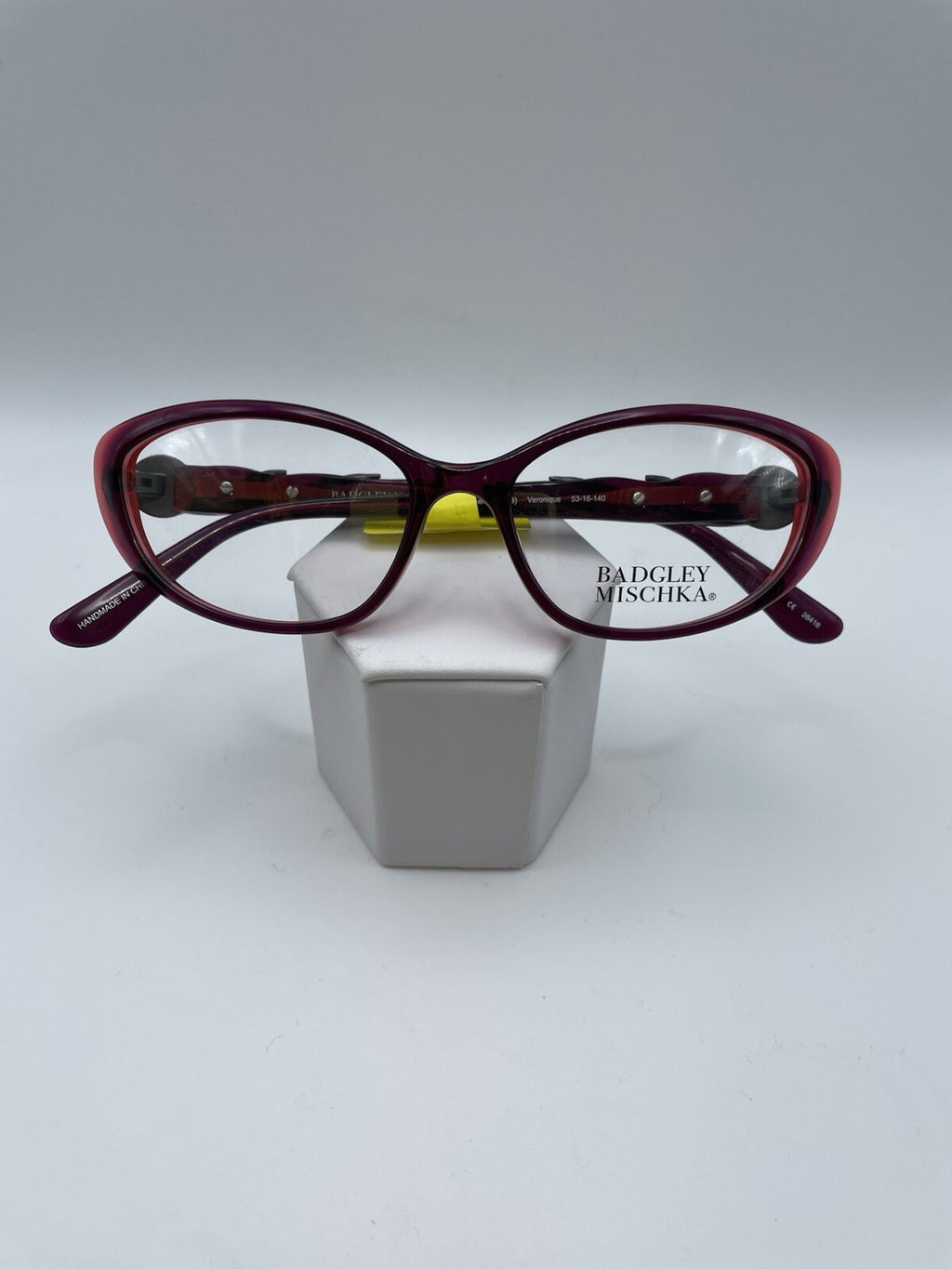 Badgley Mischka Brand Veronique Model 53 Eye Cabernet NEW
