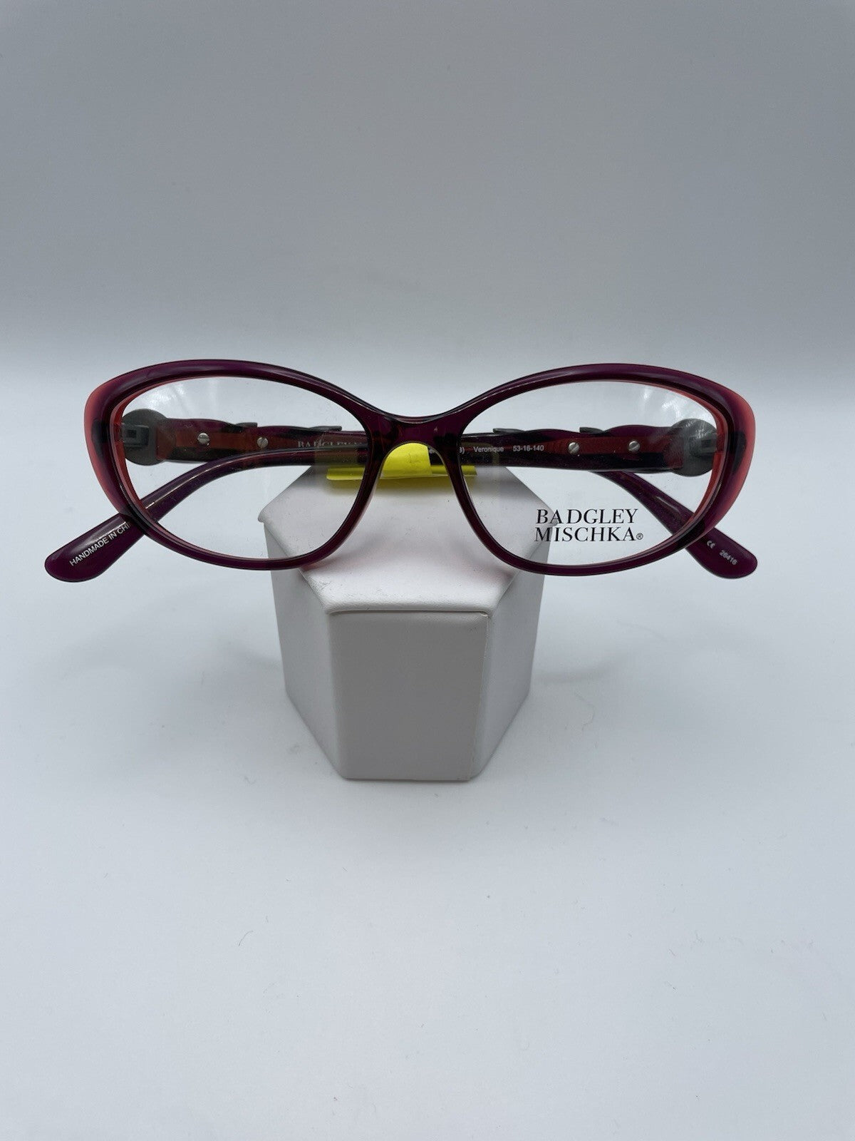 Badgley Mischka Brand Veronique Model 53 Eye Cabernet NEW