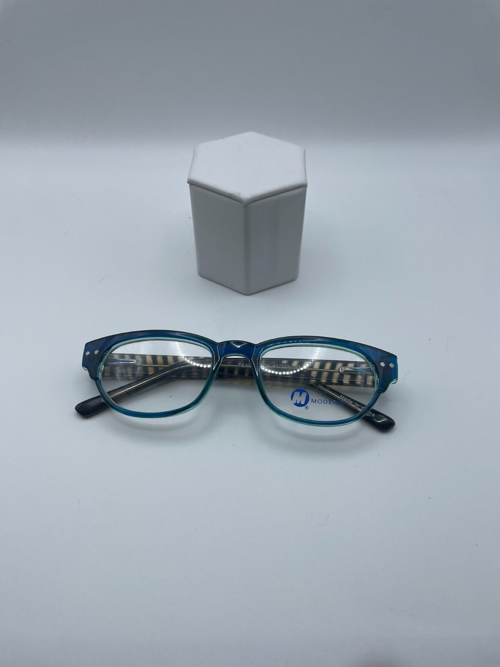Modern Optical Brand Tender Model 47 Eye Black/Teal NEW