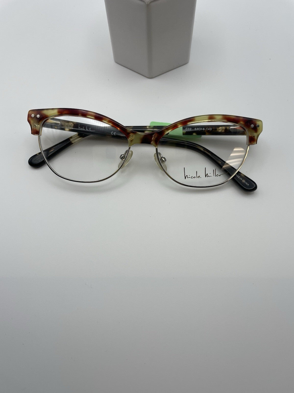 Nicole Miller Brand Degraw Model 52 Eye Tortoise NEW