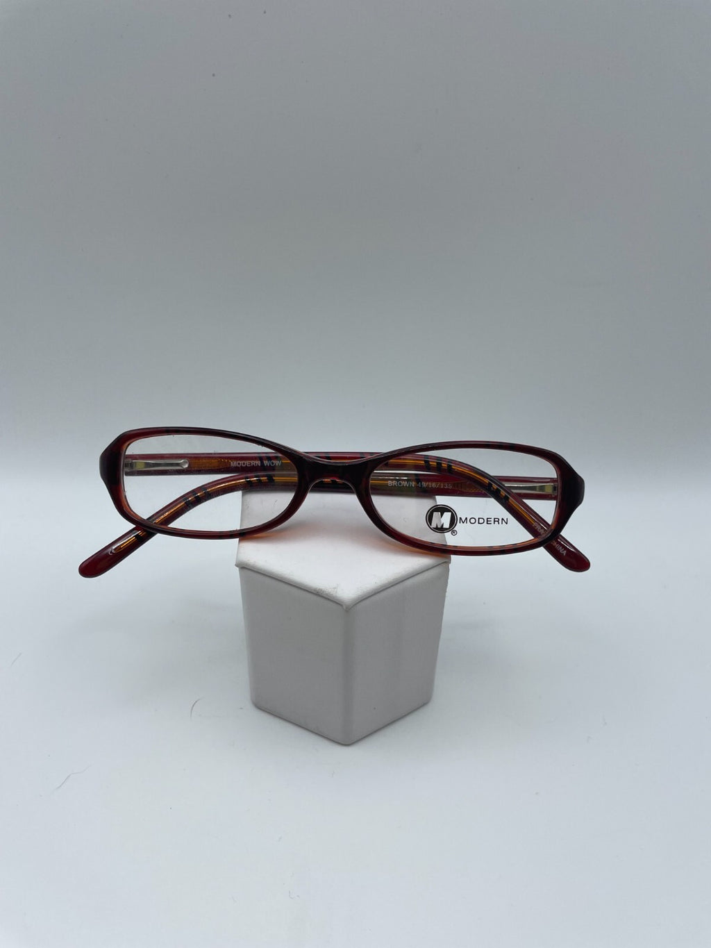 Modern Optical Brand WOW Model 49 Eye Brown NEW