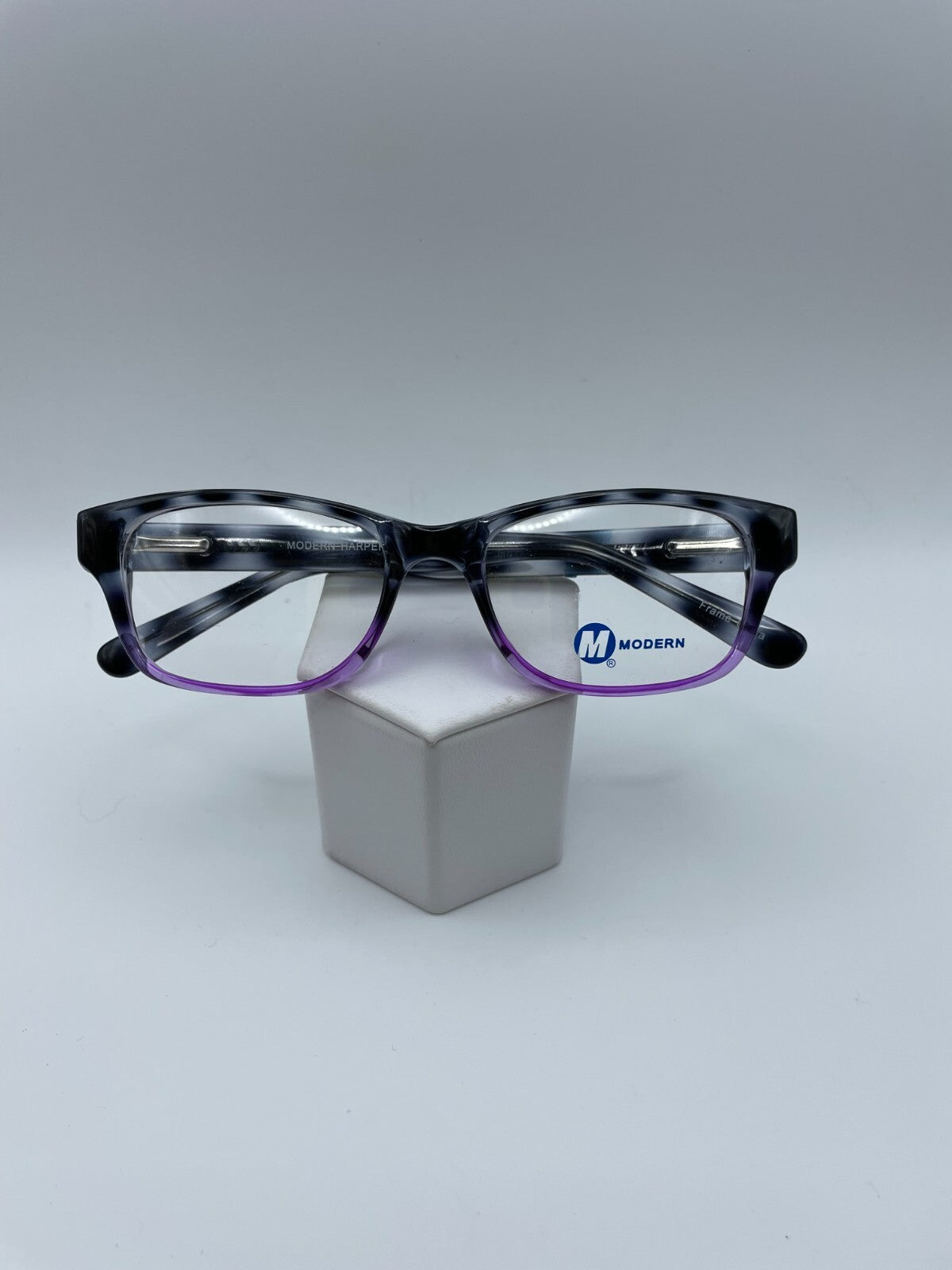 Modern Optical Brand Harper Model 50 Eye Blue/Purple NEW