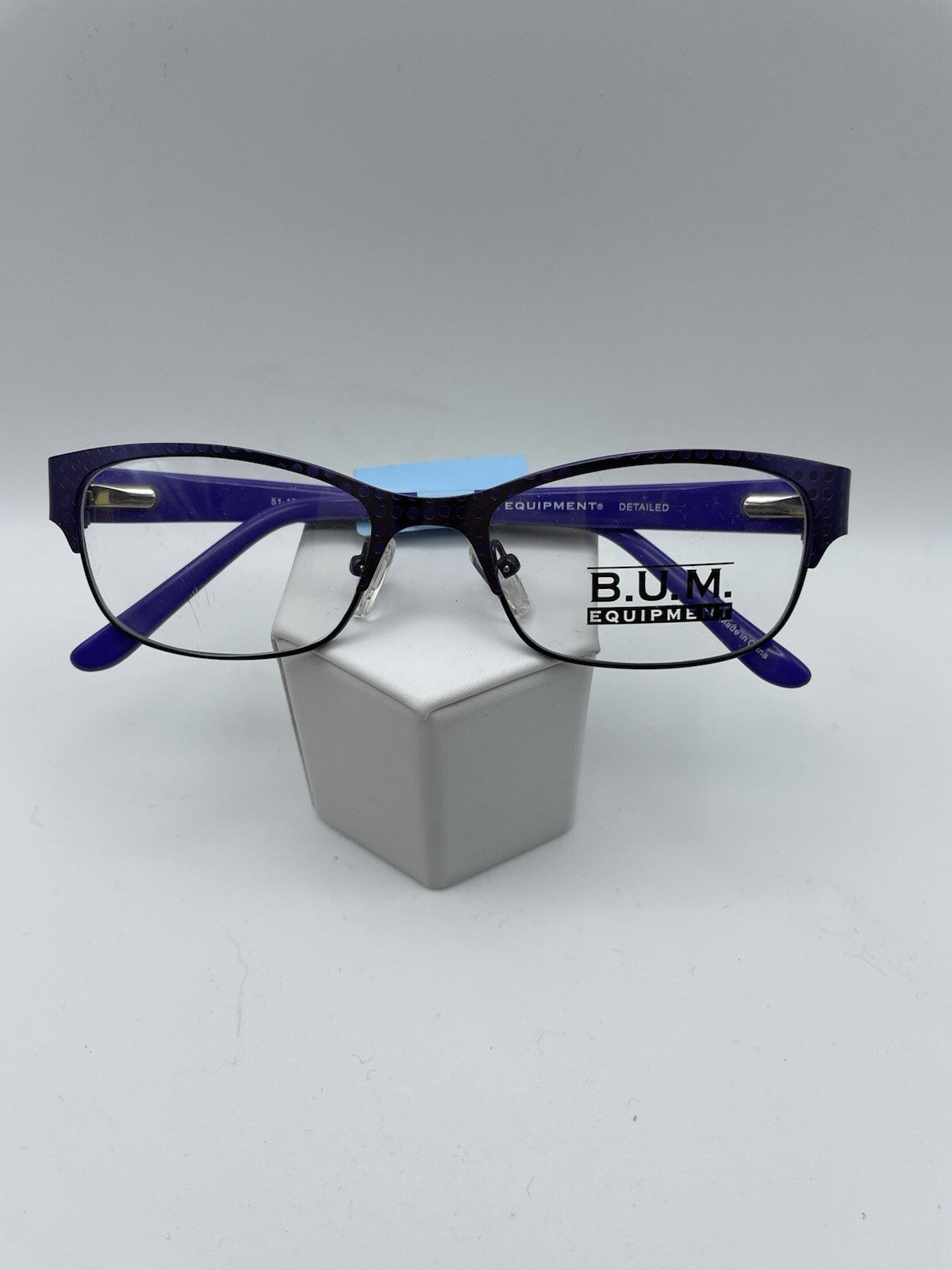 B.U.M. Equipment Brand Detailed Model 51 Eye Purple Polka NEW