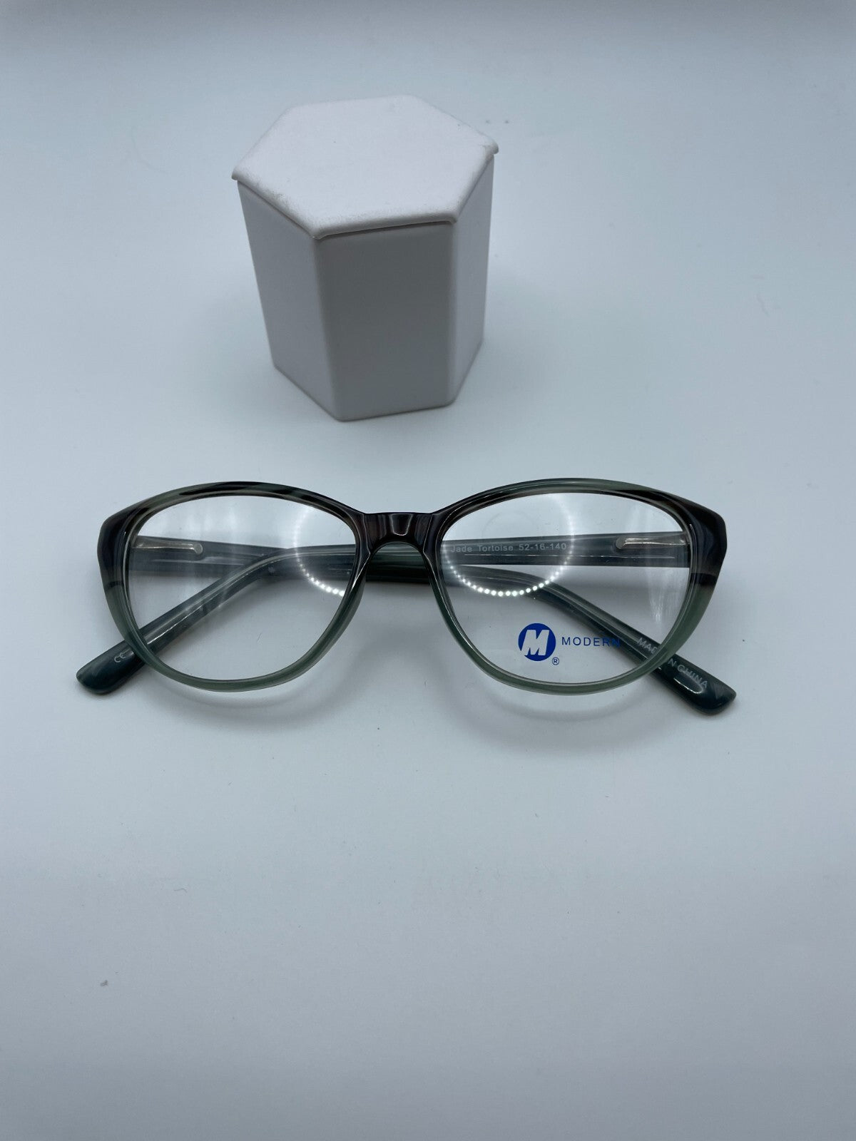 Modern Optical Brand About Model 52 Eye Jade Tortoise NEW