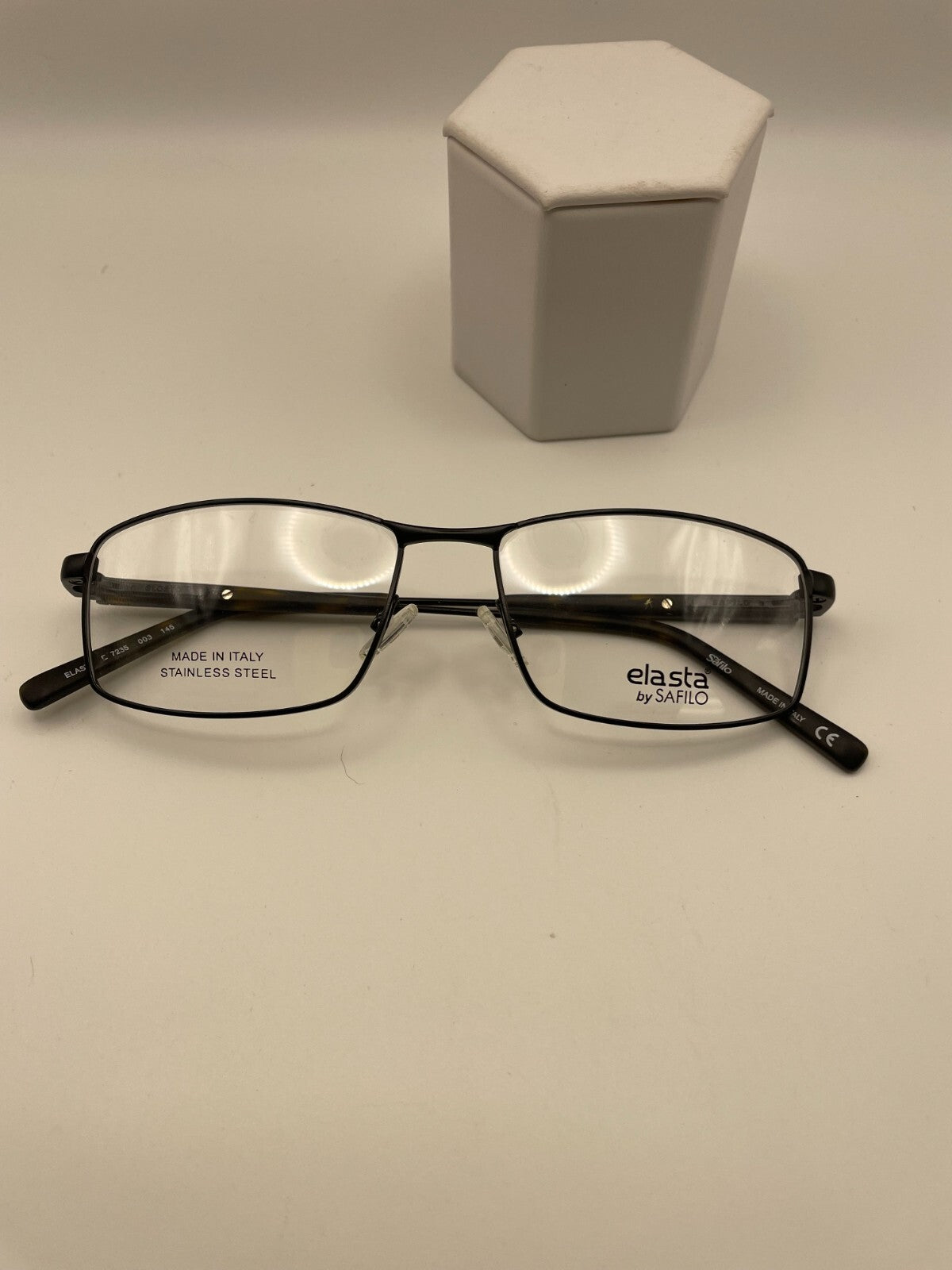 Elasta by Safilo Brand E7235 Model 55 Eye Matte Black NEW