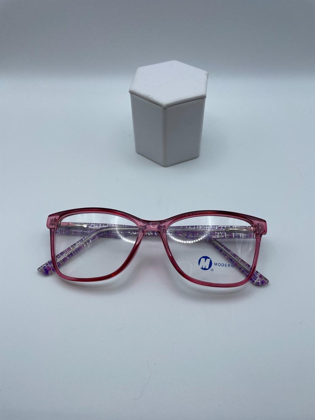 Modern Optical Brand Symbolic Model 54 Eye Purple Crystal NEW