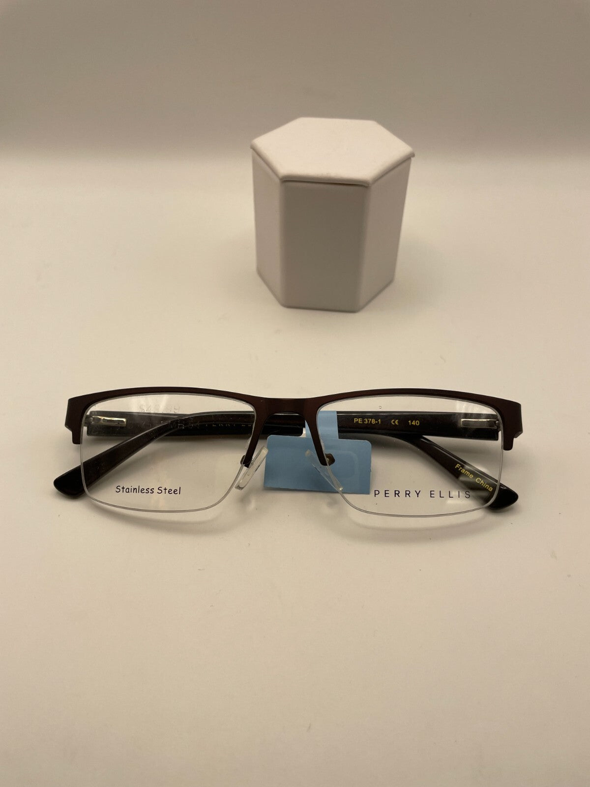 Perry Ellis Brand PE 378-1 Model 54 Eye Brown NEW