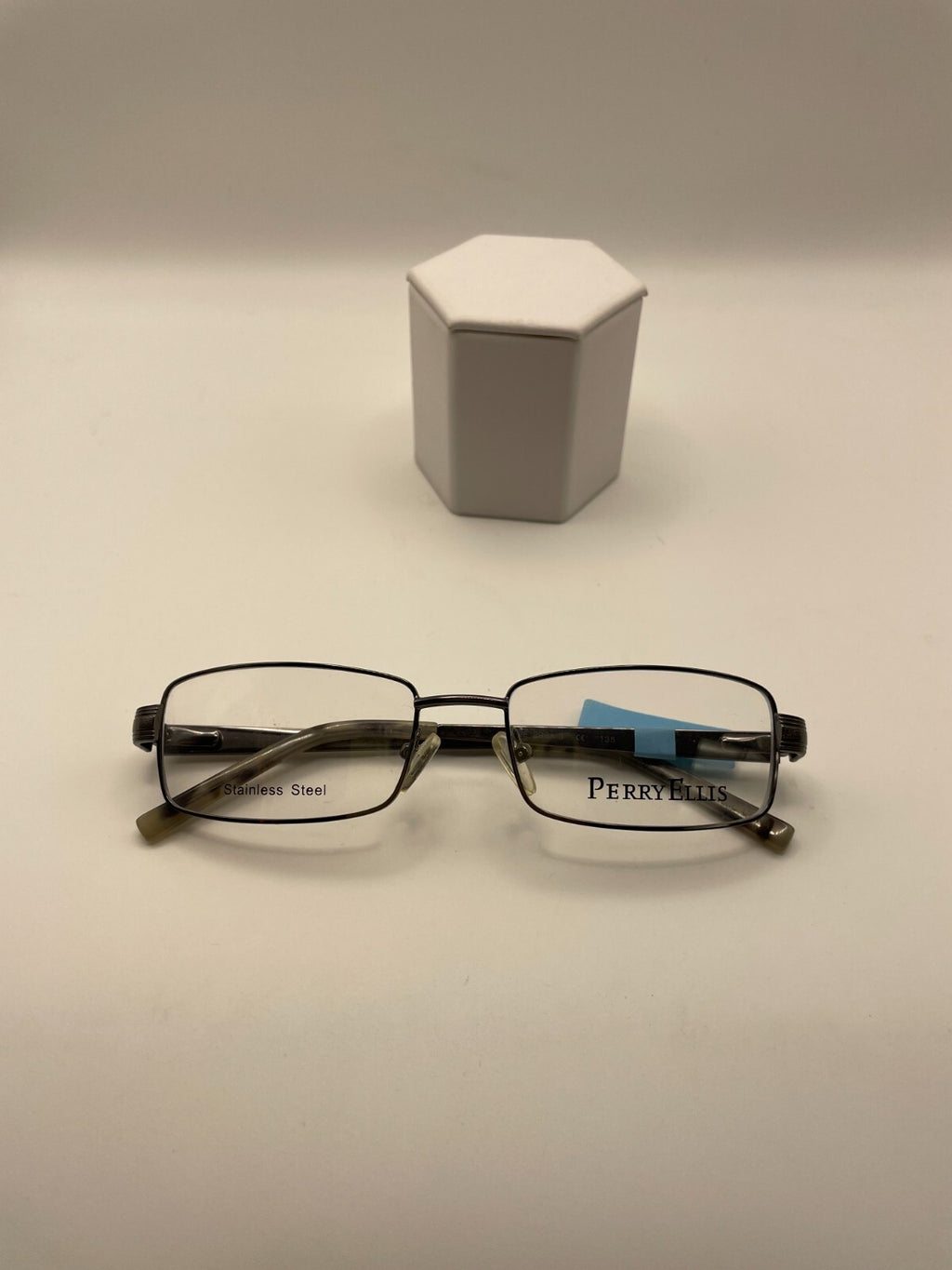 Perry Ellis Brand PE 296A-3 Model 52 Eye Gun Metal NEW