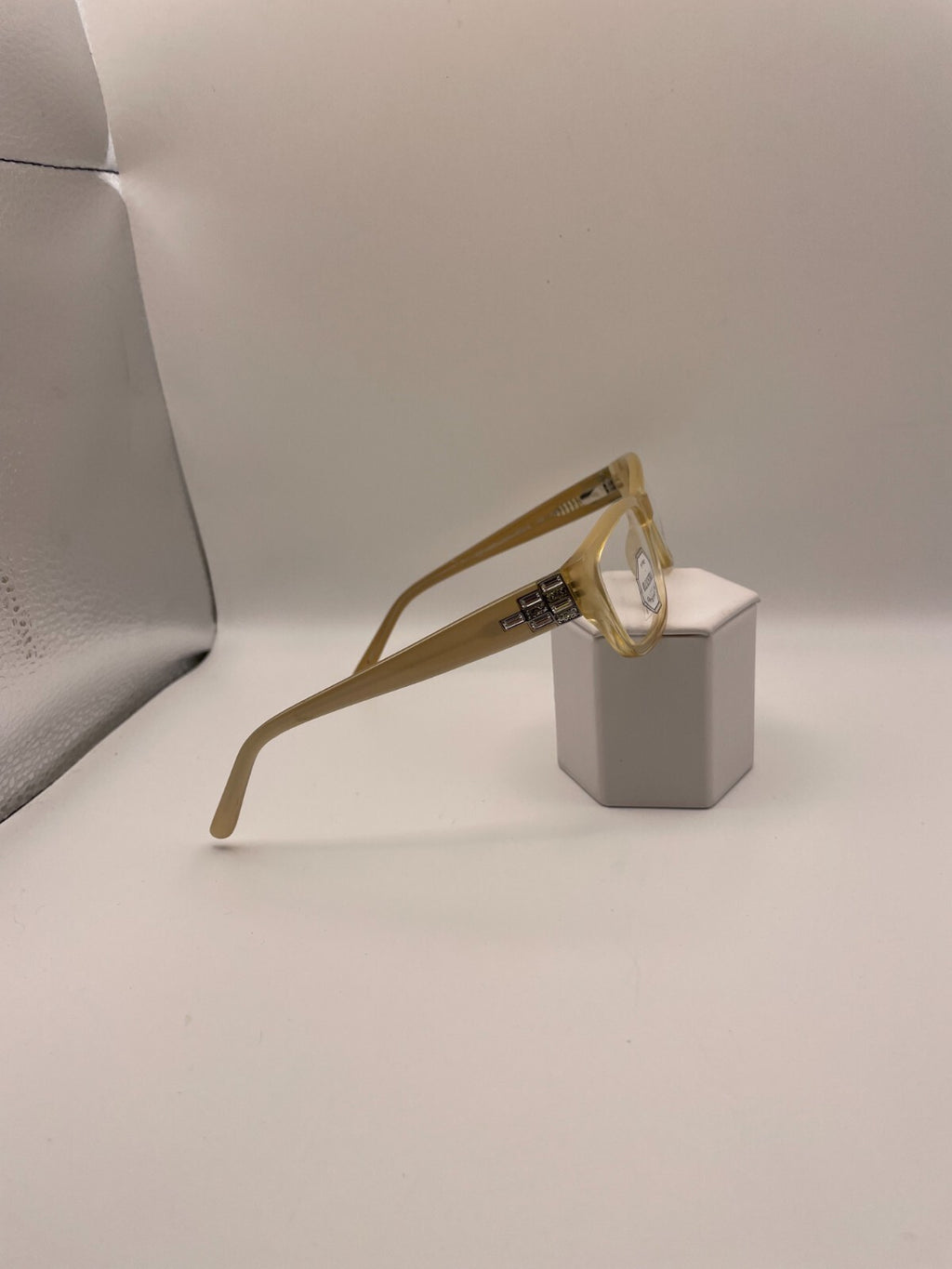 Luxe Eyewear Brand 347 Model 53 Eye Beige NEW