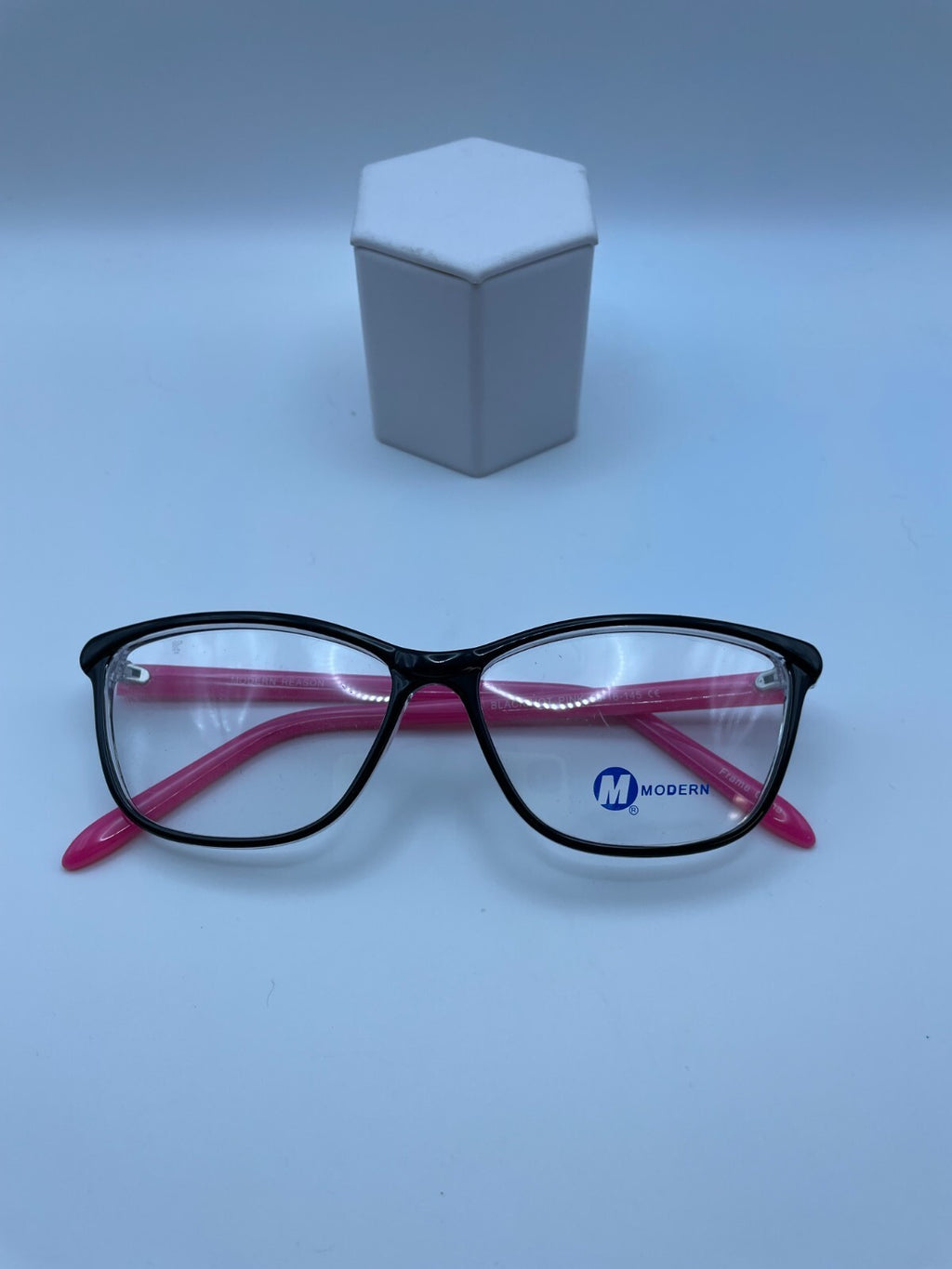 Modern Optical Brand Reason Model 58 Eye Black/Pink NEW