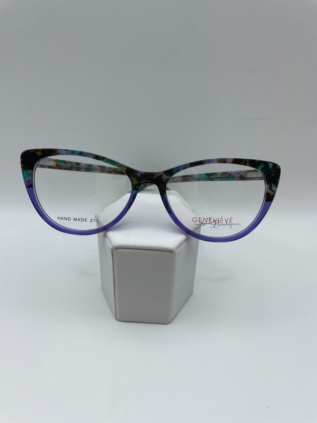 Genevieve Botique Brand Modern Beckon Model 53 Eye Purple/Brown Tort NEW