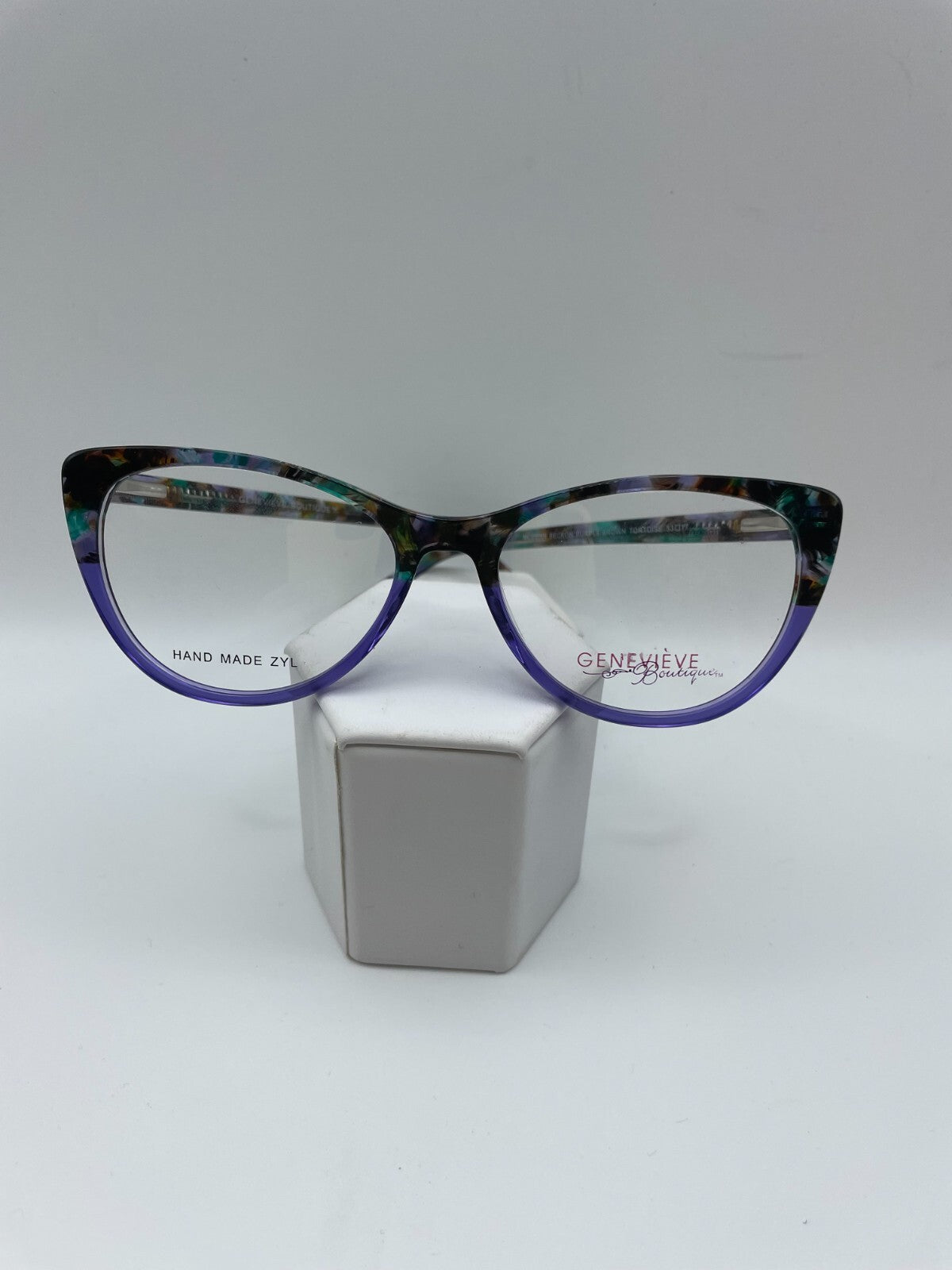 Genevieve Botique Brand Modern Beckon Model 53 Eye Purple/Brown Tort NEW