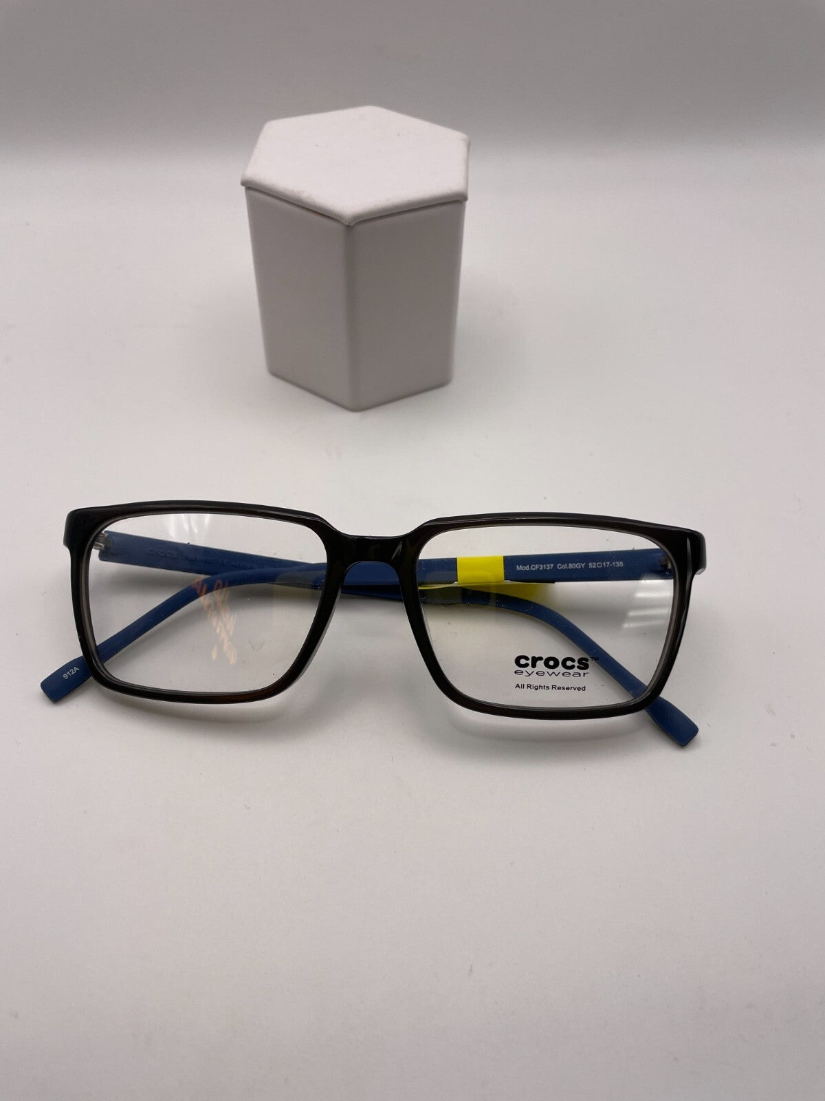 CROCS Eyewear Brand CF3137 Model 52 Eye Gray NEW