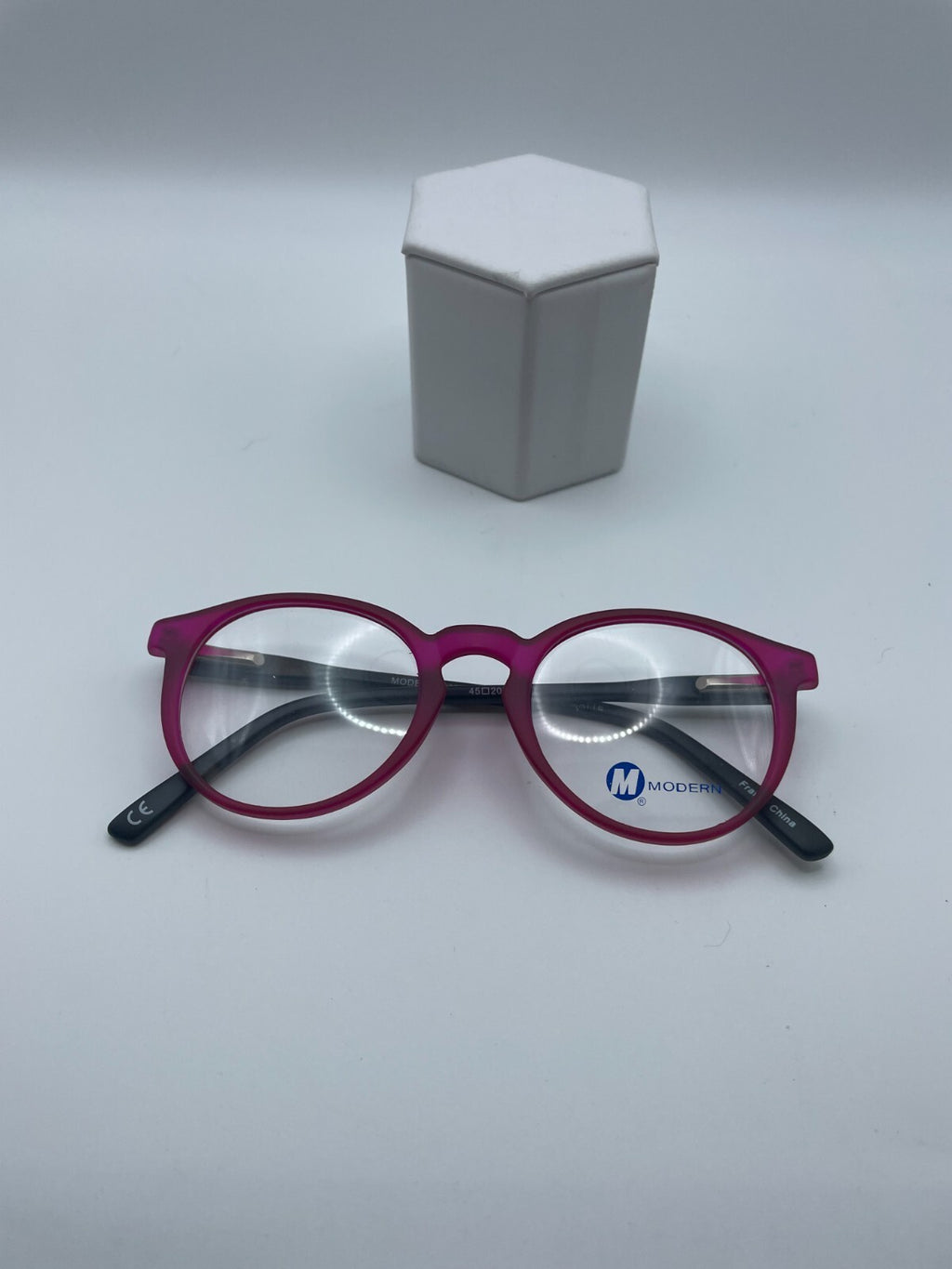 Modern Optical Brand Dabble Model 45 Eye Fuchsia/Matte Black NEW