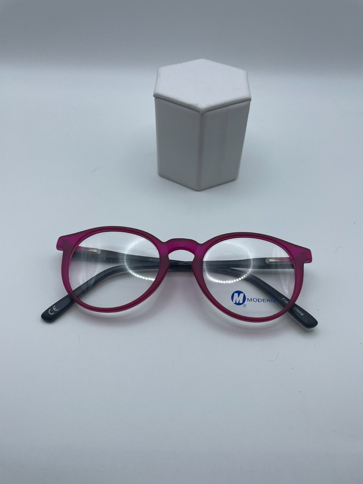 Modern Optical Brand Dabble Model 45 Eye Fuchsia/Matte Black NEW