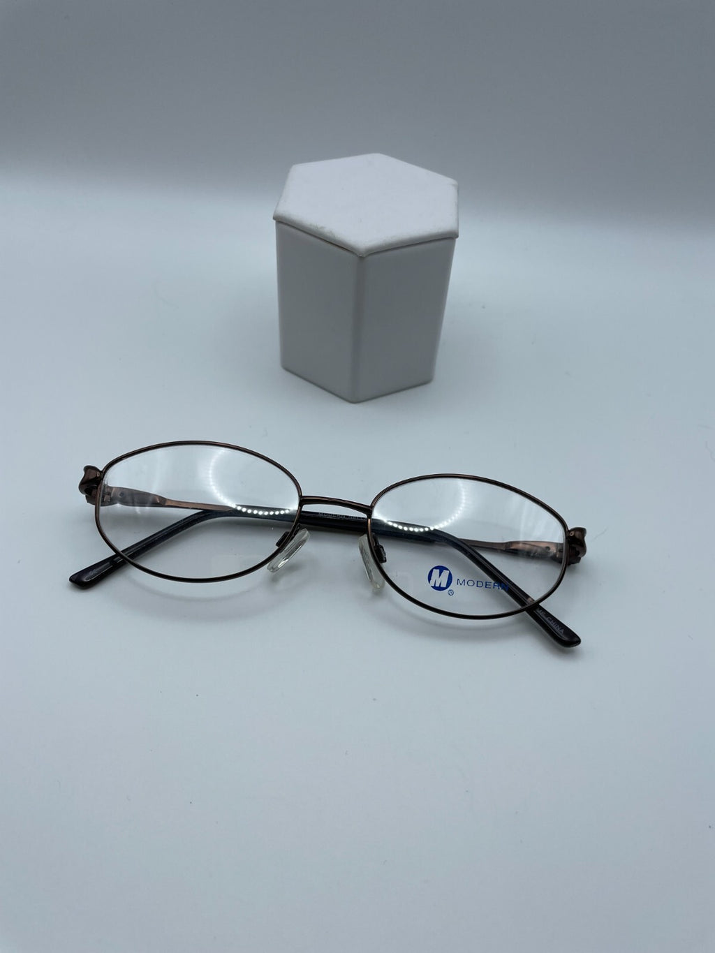 Modern Optical Brand Nella Model 52 Eye Matte Brown NEW