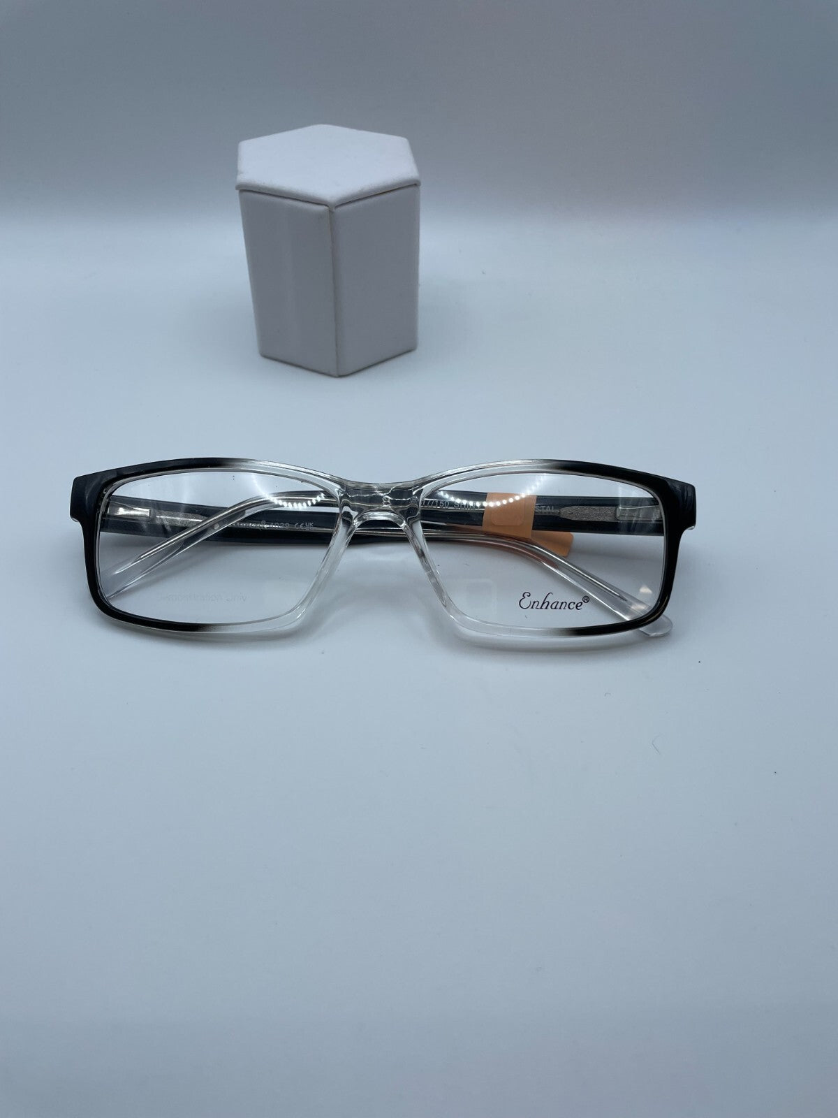 Enhance Brand 4039 Model 58 Eye Shiny Blk Crystal NEW