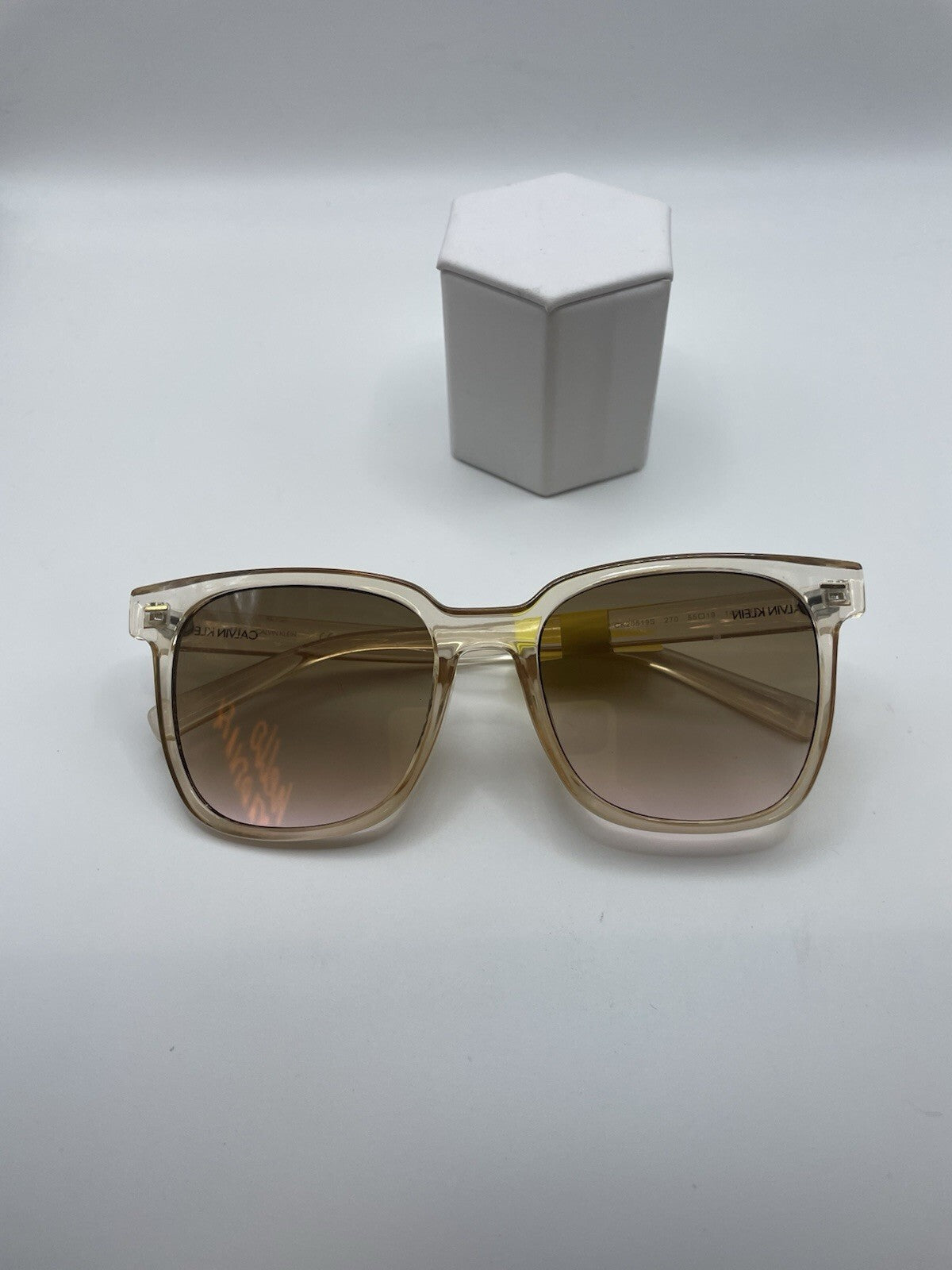 Calvin Klein Brand CK20519S Model 55 Eye Crystal Lt. Brown NEW