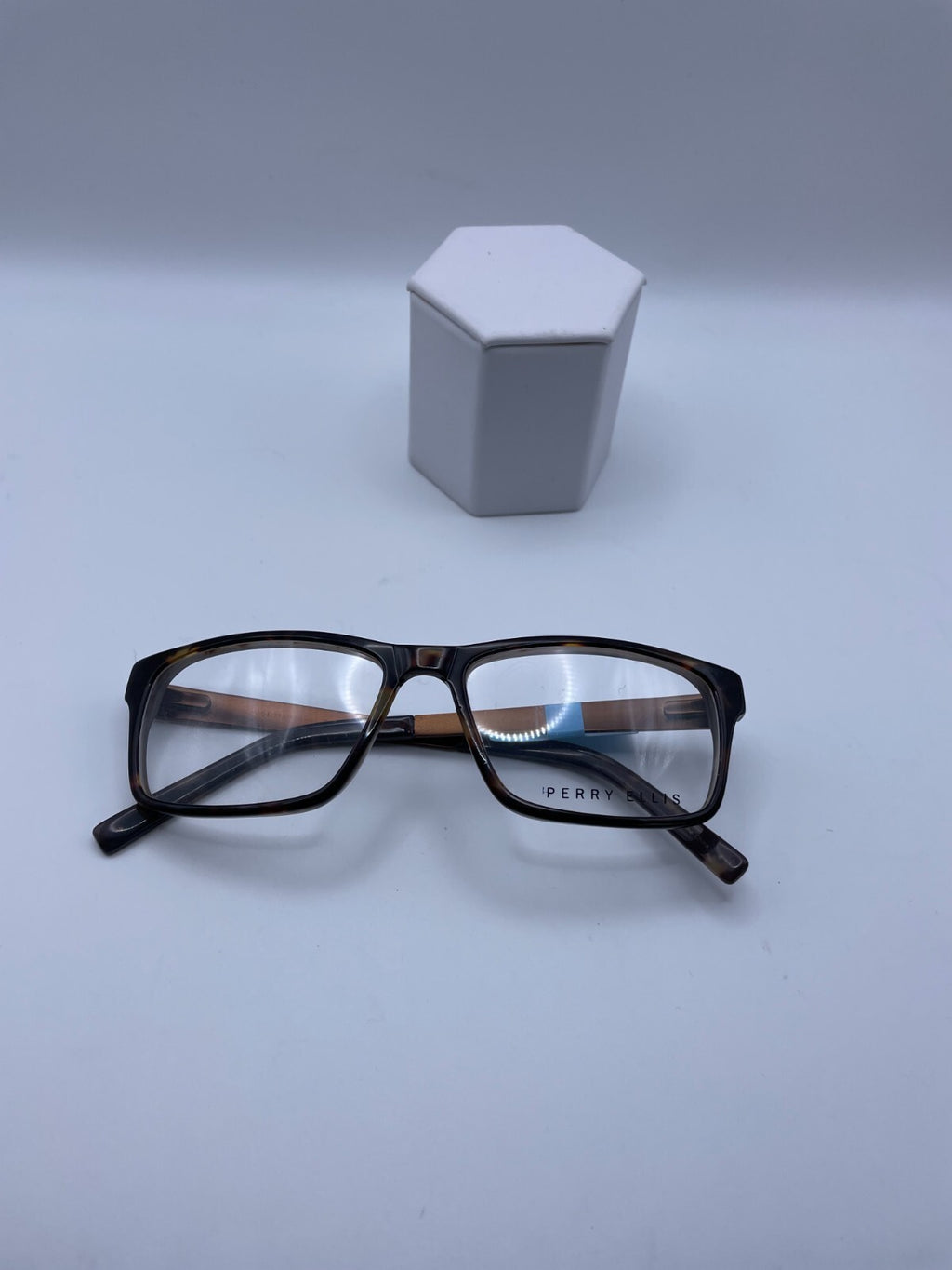 Perry Ellis Brand PE 348-1 Model 54 Eye Tortoise NEW