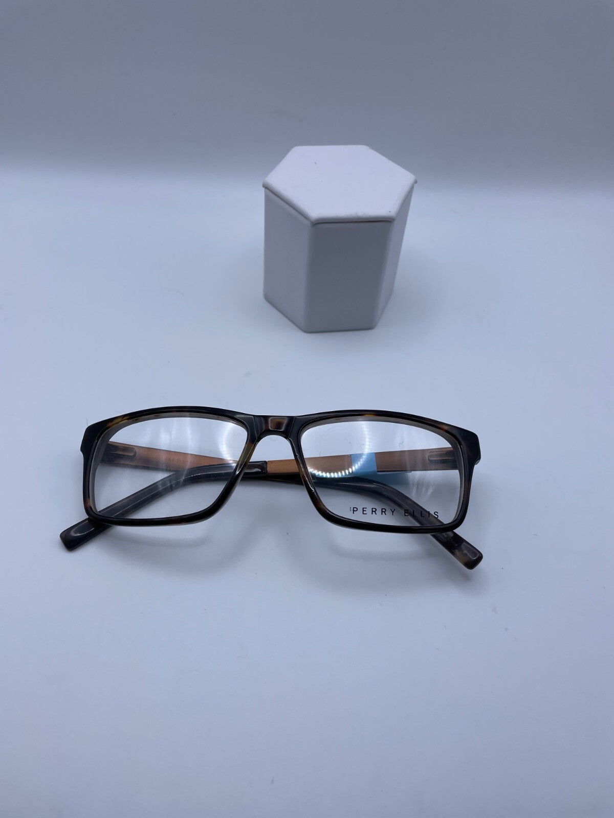 Perry Ellis Brand PE 348-1 Model 54 Eye Tortoise NEW