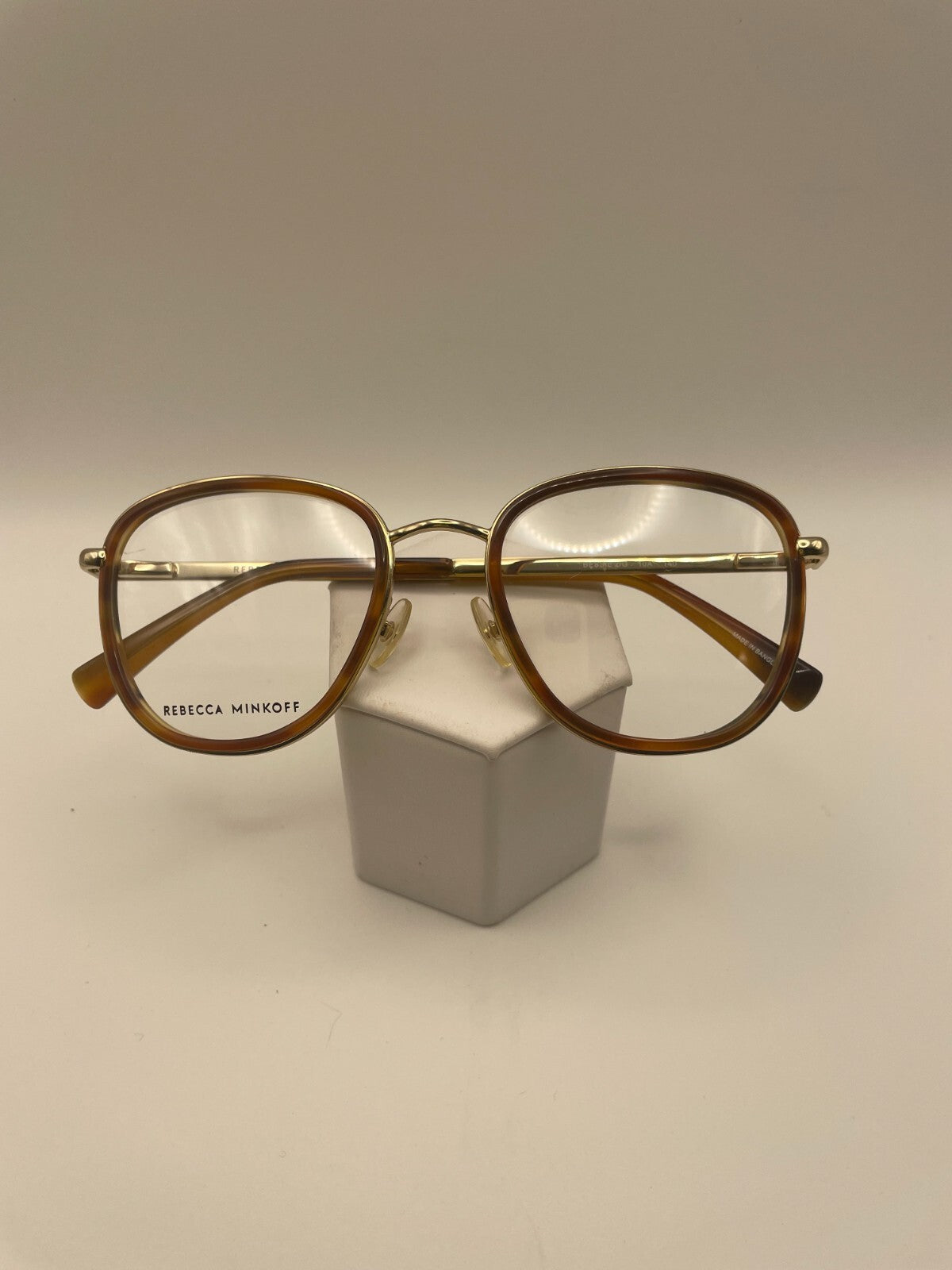 Rebecca Minkoff Brand Bessie 2/G Model 51 Eye Beige/Gold NEW
