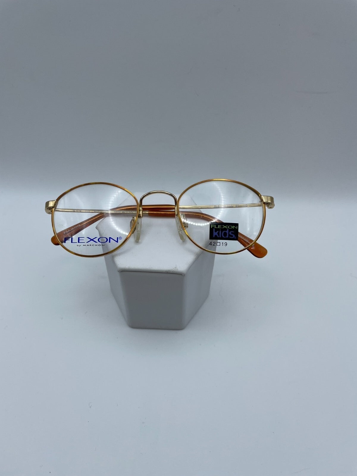 Flexon By Marchon Kids Brand 80 Model 42 Eye Demi Blonde/Gep Color NEW