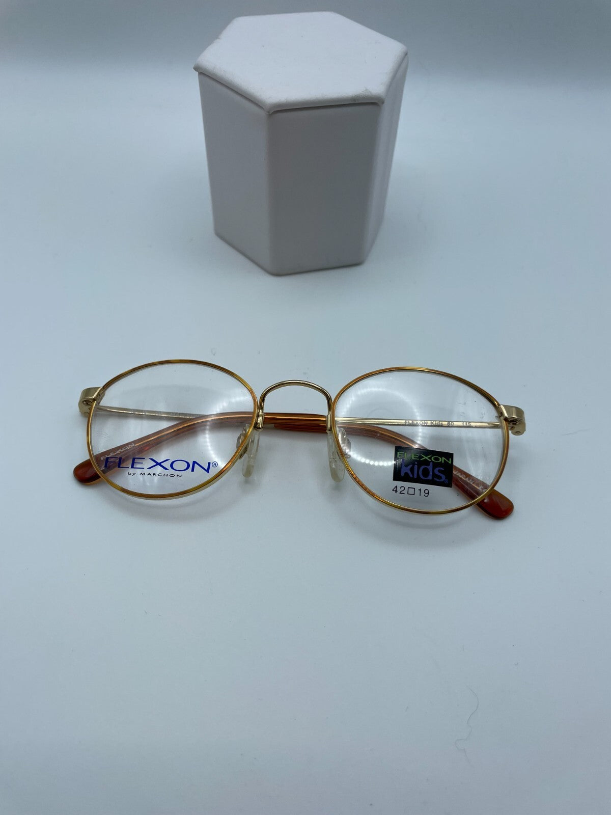 Flexon By Marchon Kids Brand 80 Model 42 Eye Demi Blonde/Gep Color NEW