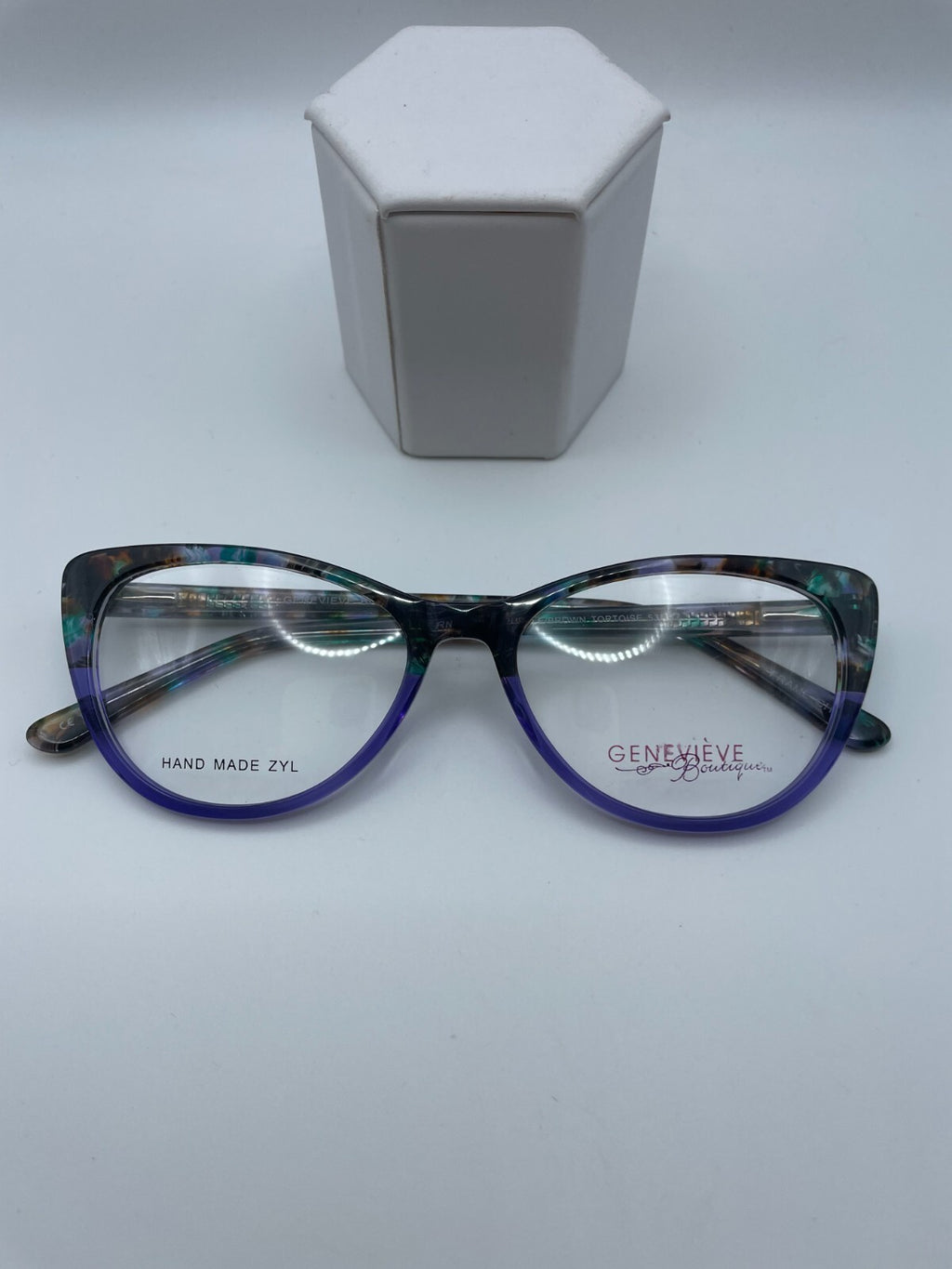 Genevieve Botique Brand Modern Beckon Model 53 Eye Purple/Brown Tort NEW