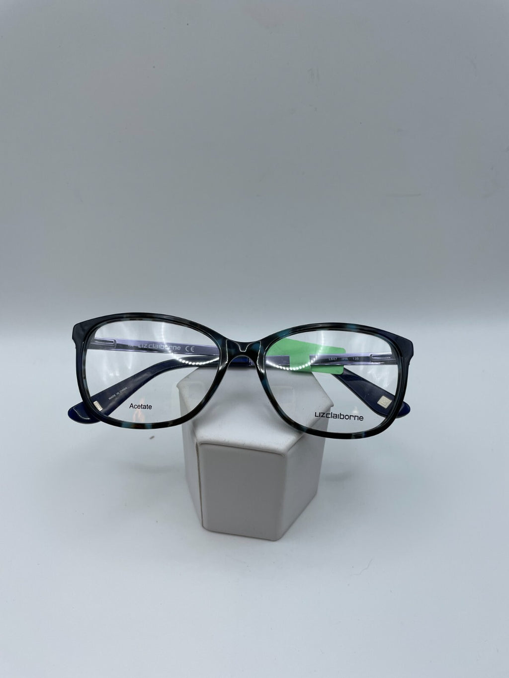 Liz Claiborne Brand L647 Model 52 Eye Blue Tortoise NEW