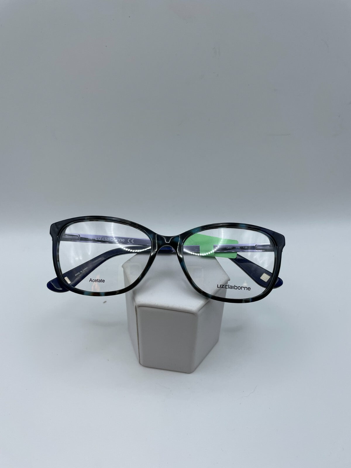 Liz Claiborne Brand L647 Model 52 Eye Blue Tortoise NEW