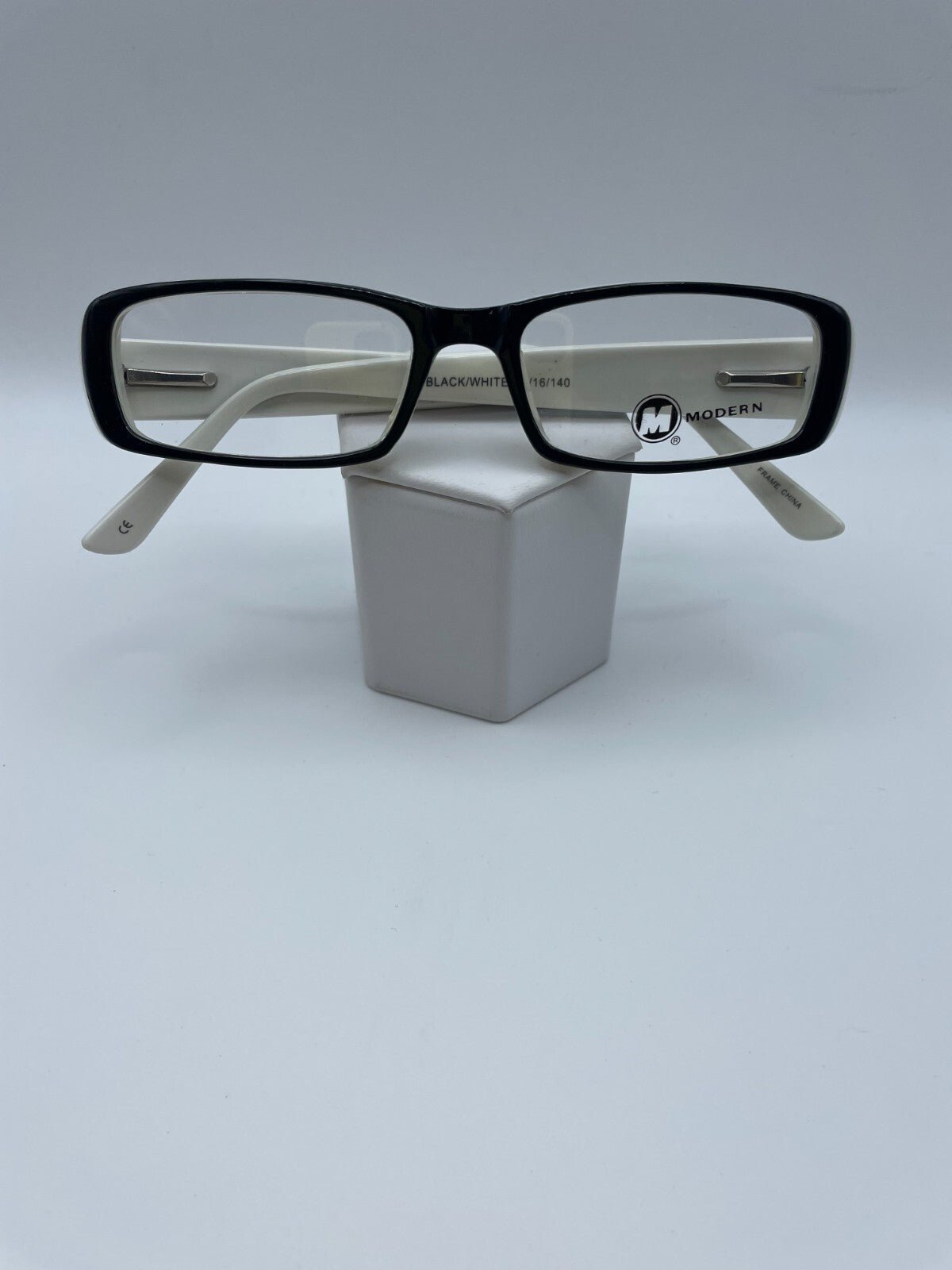 Modern Optical Brand Hannah Model 51 Eye Black/White NEW