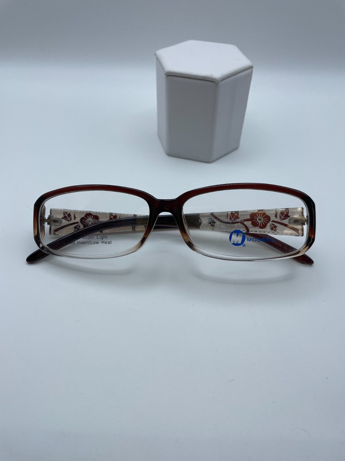 Modern Optical Brand Mindy Model 55 Eye Brown NEW