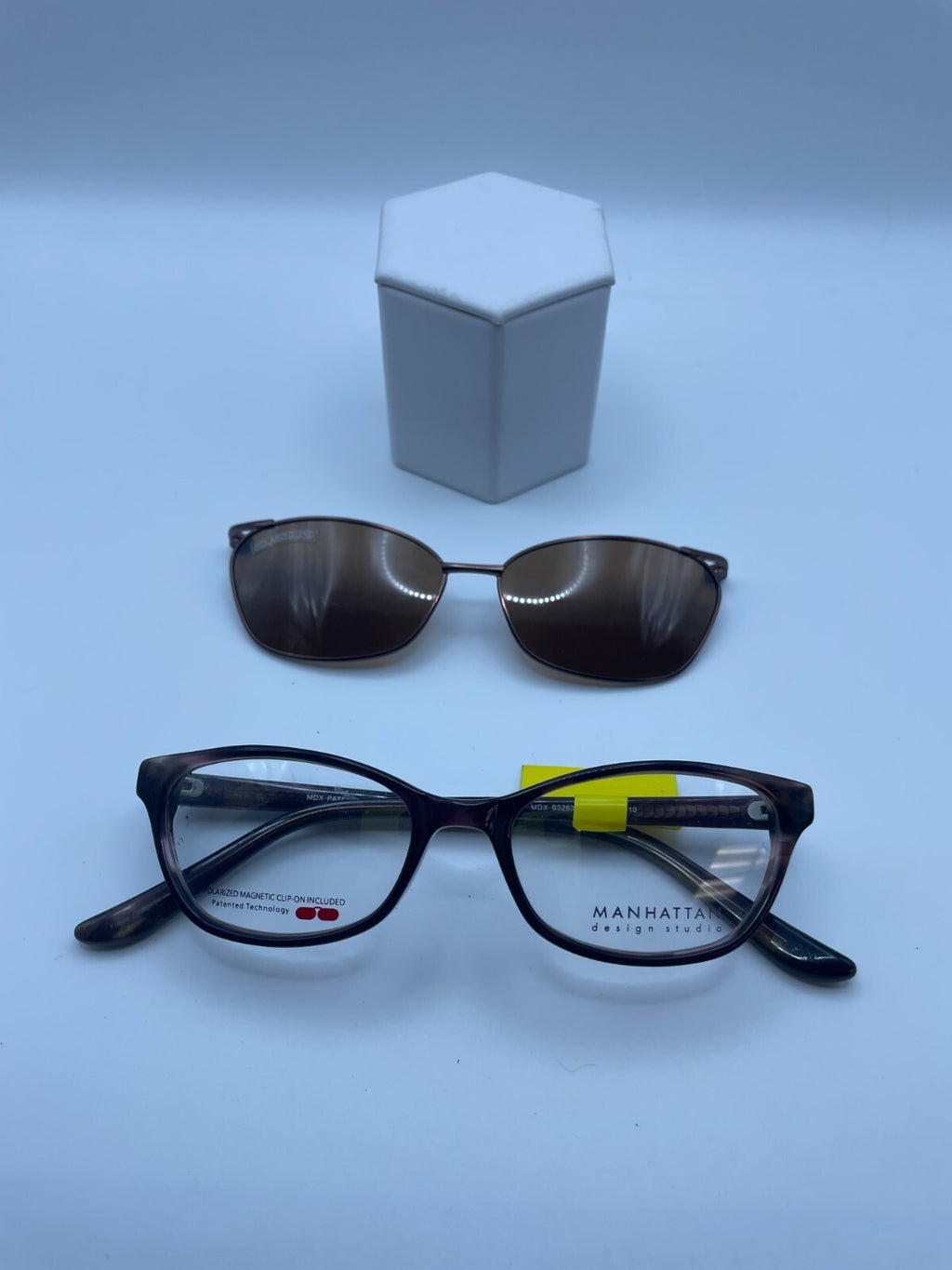 Manhattan digital studio Brand MDX S3283  Model 48 Eye Dk Plum & Marbled Brn NEW