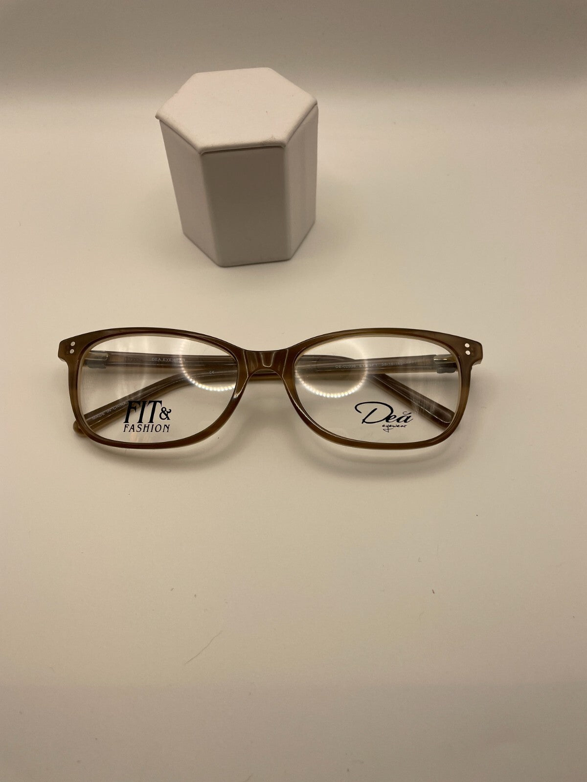 Dea Eyewear Brand DE-02036 Eye Spy Model 58 Eye Brown NEW