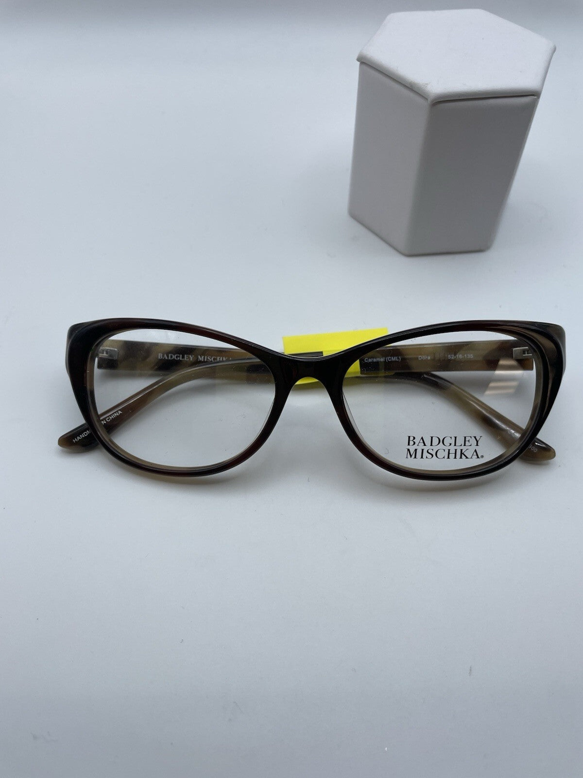 Badgley Mischka Brand Dora Model 52 Eye Caramel NEW