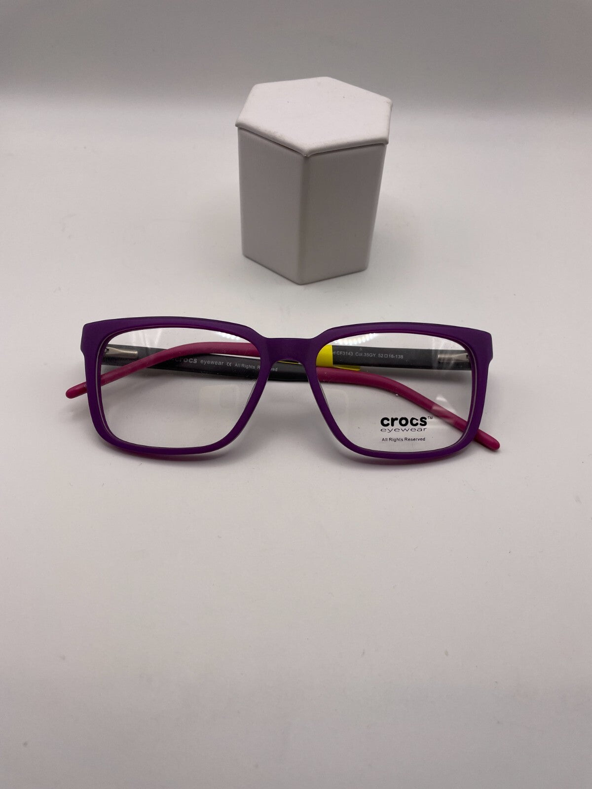 CROCS Eyewear Brand CF3143 Model 52 Eye Purple NEW
